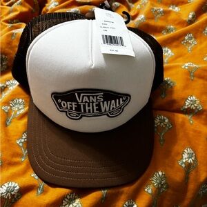 Vans Brown and White Trucker Hat